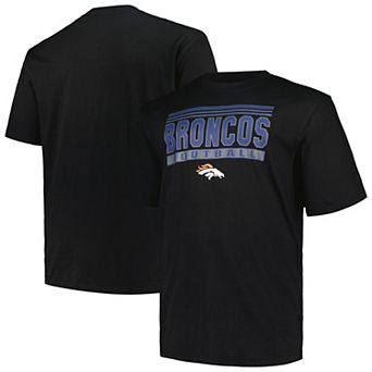 Men's Fanatics Branded Black Denver Broncos Big & Tall Pop T-Shirt