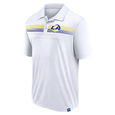 Men's Fanatics White Los Angeles Rams Big & Tall Sublimated Polo