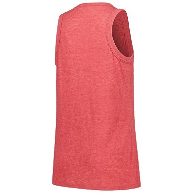 Women's Soft as a Grape Red Washington Nationals Gauze High Neck Tank Top