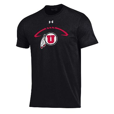 Men's Black Utah Utes Football Icon T-Shirt