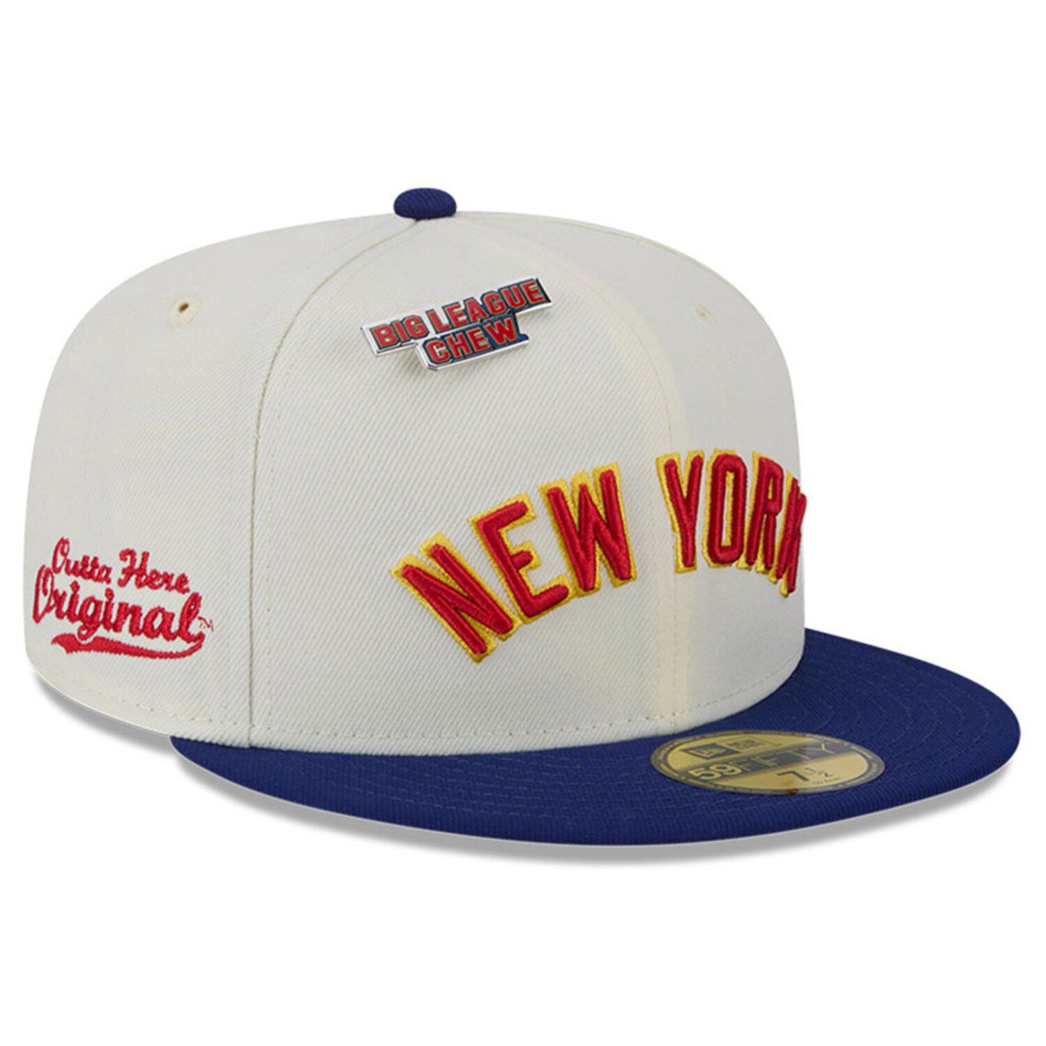 Men's New Era White New York Yankees Big League Chew Original 59FIFTY ...