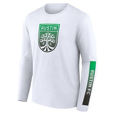 Men's Fanatics White Austin FC Long Sleeve T-Shirt