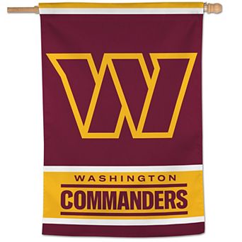 "WinCraft Washington Commanders 28"" x 40"" Primary Logo Single-Sided Vertical Banner"