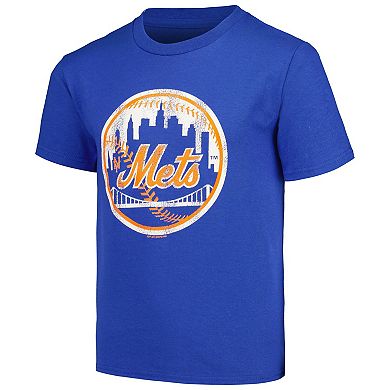 Youth Soft as a Grape Royal New York Mets Cooperstown Collection T-Shirt