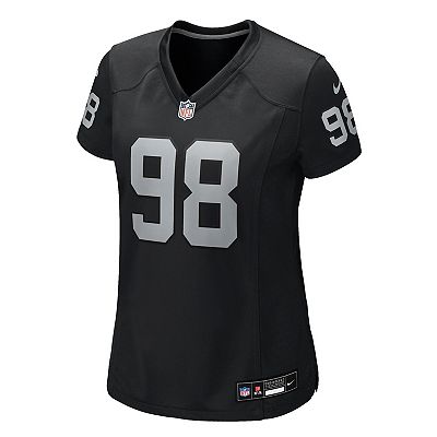 RAIDERS CROSBY 98 ブラックユニフォーム L Men's Las Vegas Raiders Crosby #98 Black Shadow Limited