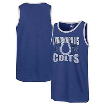 Men's '47 Royal Indianapolis Colts Upload Franklin Tank Top