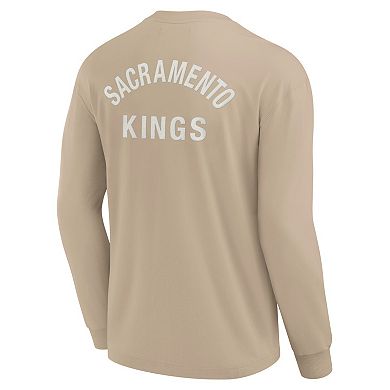 Unisex Fanatics Khaki Sacramento Kings Elements Super Soft Long Sleeve T-Shirt