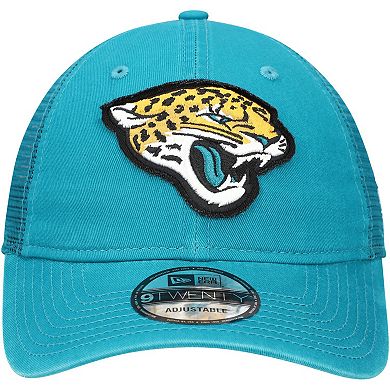 Men's New Era Teal Jacksonville Jaguars Game Day 9TWENTY Adjustable Trucker Hat