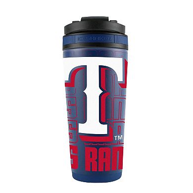 WinCraft Texas Rangers 26oz. 4D Stainless Steel Ice Shaker Bottle