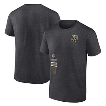 Men's Fanatics Branded Heather Charcoal Vegas Golden Knights Represent T-Shirt