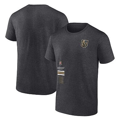 Men's Fanatics Branded Heather Charcoal Vegas Golden Knights Represent T-Shirt