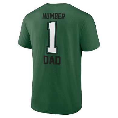 Men's Fanatics Branded Green Green #1 Dad T-Shirt