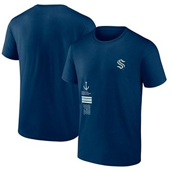 Men's Fanatics Branded Deep Sea Blue Seattle Kraken Represent T-Shirt