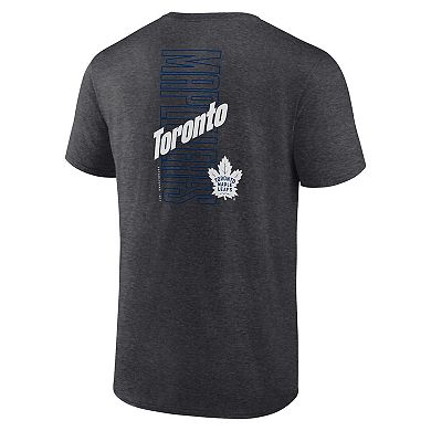 Men's Fanatics Branded Heather Charcoal Toronto Maple Leafs Backbone T-Shirt