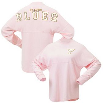 Women's Fanatics Branded Pink St. Louis Blues Spirit Jersey Long Sleeve T-Shirt