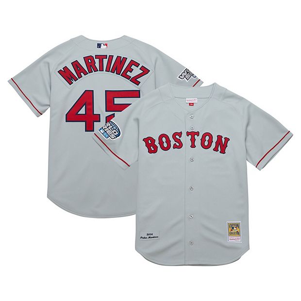 BOSTON RED SOX 1999 PEDRO MARTINEZ WHITE Stitched Throwback Jersey Size LG 2024 NWT