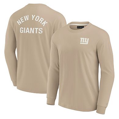 Unisex Fanatics Signature Khaki New York Giants Elements Super Soft Long Sleeve T-Shirt
