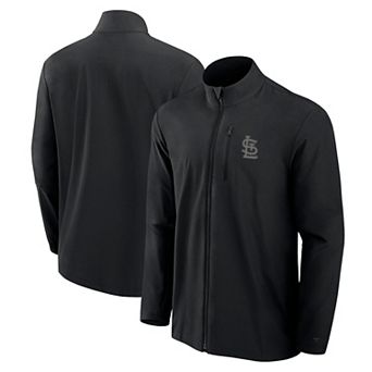 Men's Fanatics Signature Black St. Louis Cardinals Front Office Woven Full-Zip Jacket