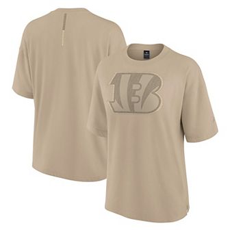 Women's Fanatics Signature Khaki Cincinnati Bengals Elements Oversized T-Shirt