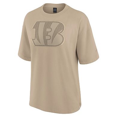 Women's Fanatics Signature Khaki Cincinnati Bengals Elements Oversized T-Shirt