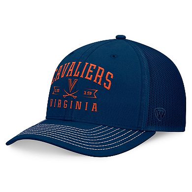 Men's Top of the World Navy Virginia Cavaliers Carson Trucker Adjustable Hat
