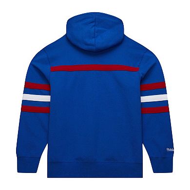 Men's Mitchell & Ness Royal Atlanta Braves Head Coach Pullover Hoodie