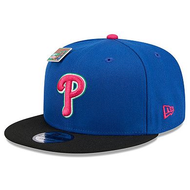 Men's New Era Royal/Black Philadelphia Phillies Watermelon Big League Chew Flavor Pack 9FIFTY Snapback Hat