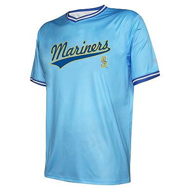 Men's Stitches Light Blue Seattle Mariners Cooperstown Collection Team Jersey