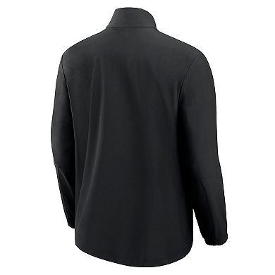 Men's Fanatics Signature Black Philadelphia Phillies Front Office Woven Full-Zip Jacket