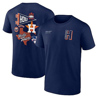 Men's Profile Navy Houston Astros Big & Tall Split Zone T-Shirt