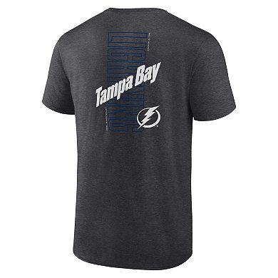 Men's Fanatics Branded Heather Charcoal Tampa Bay Lightning Backbone T-Shirt