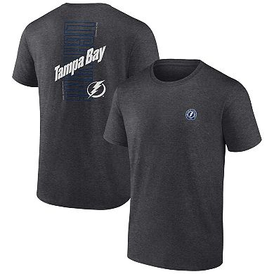 Men's Fanatics Branded Heather Charcoal Tampa Bay Lightning Backbone T-Shirt