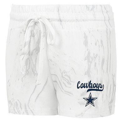 Women's Concepts Sport White Dallas Cowboys Plus Size Quartz Tank Top & Shorts Set