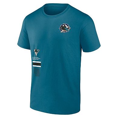 Men's Fanatics Branded Teal San Jose Sharks Represent T-Shirt