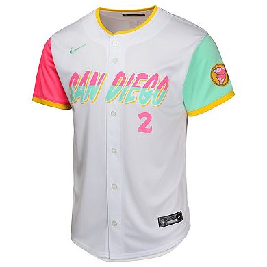 Youth Nike Xander Bogaerts White San Diego Padres City Connect Limited Player Jersey