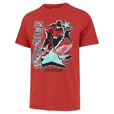 Men's '47 Red Detroit Red Wings Lamp Lighter Franklin T-Shirt