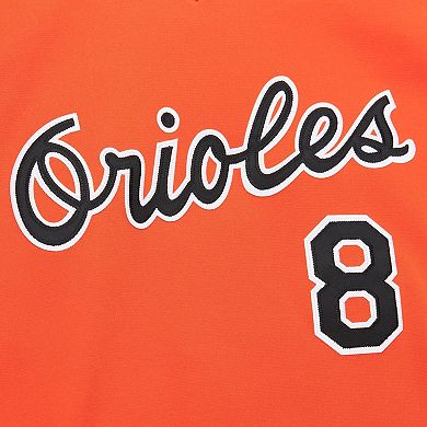 Men's Mitchell & Ness Cal Ripken Jr. Orange Baltimore Orioles 2001 Cooperstown Collection Authentic Throwback Jersey