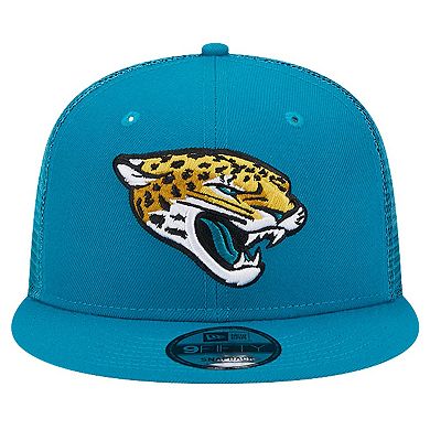 Men's New Era Teal Jacksonville Jaguars Main Trucker 9FIFTY Snapback Hat
