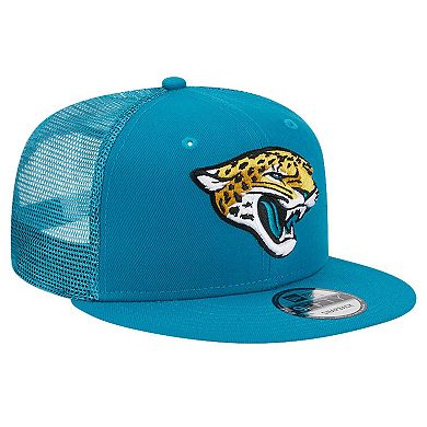 Men's New Era Teal Jacksonville Jaguars Main Trucker 9FIFTY Snapback Hat