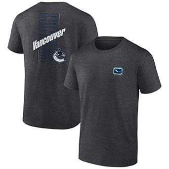 Men's Fanatics Branded Heather Charcoal Vancouver Canucks Backbone T-Shirt