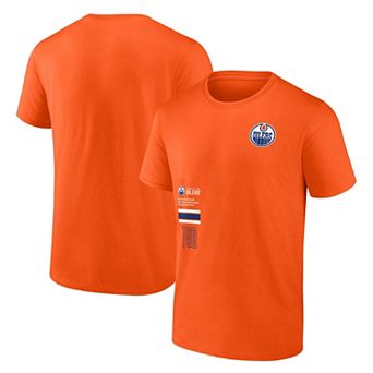 Men's Fanatics Branded Orange Edmonton Oilers Represent T-Shirt