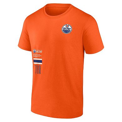Men's Fanatics Branded Orange Edmonton Oilers Represent T-Shirt