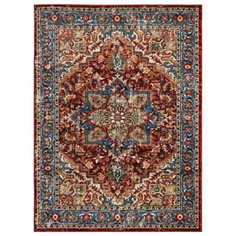 Luxe Weavers Howell Collection Medallion Area Rug Non-Shedding Rug
