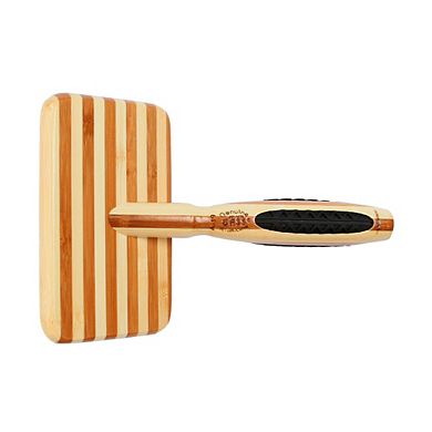 Bass Pet Brushes De-matting With 100% Premium Alloy Pin Soft Pure Wood Handle Large Slicker Style