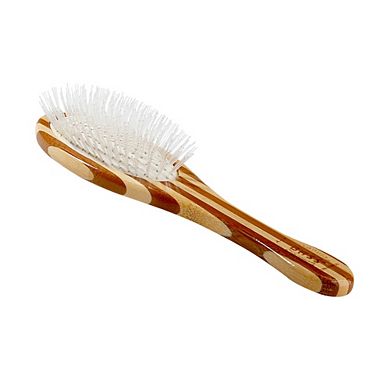 Bass Pet Brushes Ultra-flex Style & Detangle Pet Brush W/ultra-flex Nylon Bristle Wood Handle Oval