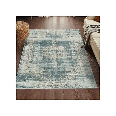 Luxe Weavers Floral Distressed Area Rug, Boho Chic Carpet