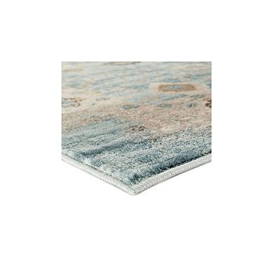Luxe Weavers Floral Distressed Area Rug, Boho Chic Carpet