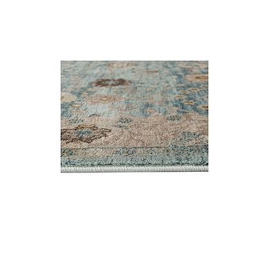 Luxe Weavers Floral Distressed Area Rug, Boho Chic Carpet