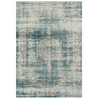 Luxe Weavers Diana Distressed Floral Medallion Area Rug, Non-Shedding Fade Resistant Bohemian Rug