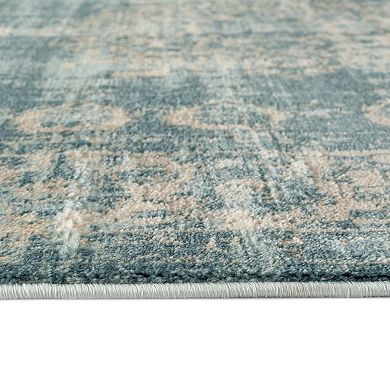 Luxe Weavers Diana Distressed Floral Medallion Area Rug, Non-Shedding Fade Resistant Bohemian Rug